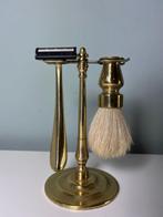 Vintage brass shaving set, Sieraden, Tassen en Uiterlijk, Uiterlijk | Gezichtsverzorging, Verzenden, Zo goed als nieuw, Gehele gezicht
