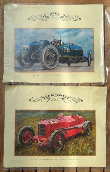nieuwe vintage prenten van oldtimers (zie alle foto's) beschikbaar voor biedingen