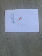 Kunstwerk: Sigaret en Bloemen, Ophalen of Verzenden