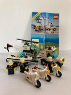 Lego. Politie Helikopter, Boot, Auto en 3 Motoren., Ophalen of Verzenden, Zo goed als nieuw