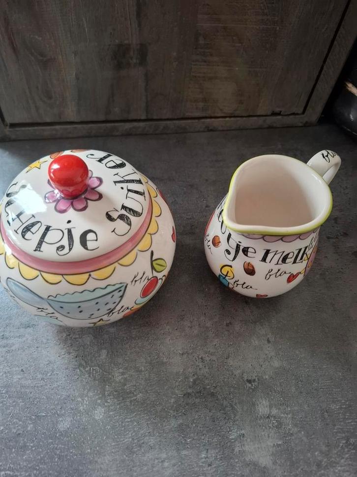 Melk en suiker Blond Amsterdam, Huis en Inrichting, Keuken | Servies, Zo goed als nieuw, Overige typen, Blond Amsterdam, Aardewerk