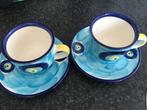 Twee kopjes met Turks oog, Huis en Inrichting, Keuken | Complete keukens, Ophalen of Verzenden, Overige typen