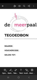 Tegoedbon Meerpaal Dronten, Eén persoon, Cadeaubon