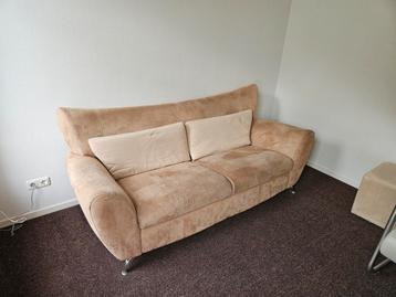 Design bank 2.00 meter breed chromen voetjes sterke bekledin beschikbaar voor biedingen