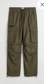 Utility broek pants S relaxed fit h&m groen groene, Verzenden, Zo goed als nieuw, Maat 46 (S) of kleiner, Groen