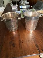 2x Zwaar Verzilverde Wijnkoelers - Feestdagen Kado!, Antiek en Kunst, Ophalen of Verzenden, Zilver