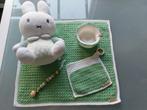 Zelfgehaakte babydekentje set nijntje groen/beige, Ophalen of Verzenden, Nieuw, Slaapzak