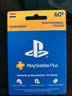 PlayStation Plus Cadeaubon - 60 Euro, Spelcomputers en Games, Ophalen of Verzenden, Nieuw