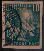 1949 Pluszegel 111 op briefkaart als foto gestempeld, Verzenden, BRD, Gestempeld