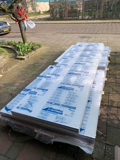 Polycarbonaat kanaalplaten 16mm 350x85cm IR gecoat 4 stuks, Doe-het-zelf en Verbouw, Glas en Ramen, Nieuw, Overige typen, 160 cm of meer