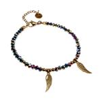 15cm tot 19cm Armband Dames Verguld RVS Multicolor Gefacette, Sieraden, Tassen en Uiterlijk, Armbanden, Staal, Birgitta-Gracht 33, 6465 EL Kerkrade, Nederland