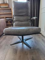 Leren draai fauteuil, Ophalen, Zo goed als nieuw, 50 tot 75 cm