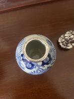 Zeldzaam Delfts Blauw vaasje met zilveren KRL montuur, Antiek en Kunst, Antiek | Keramiek en Aardewerk, Ophalen of Verzenden