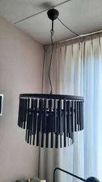 TE KOOP , hanglamp  smeedijzer met metalen lamellen, Ophalen, Zo goed als nieuw, Metaal, Minder dan 50 cm