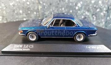 BMW 3.0 CS 1969 blauw 1:43 Minichamps Mi100 beschikbaar voor biedingen