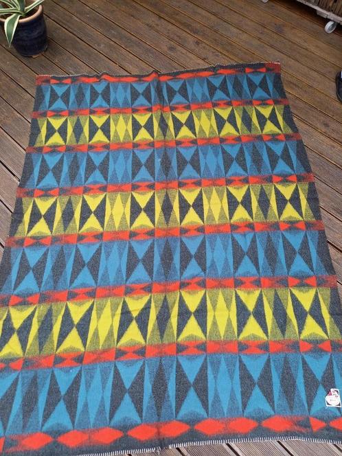 Wollen deken, vintage, retro, merk Dormibella, Huis en Inrichting, Woonaccessoires | Plaids en Woondekens, Gebruikt, Ophalen of Verzenden
