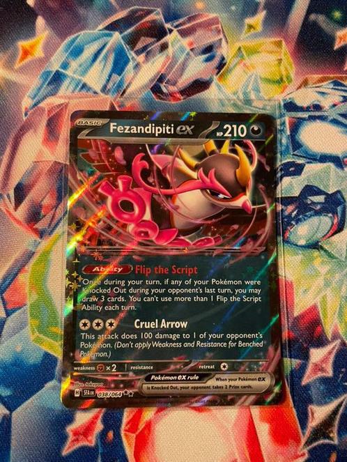 Fezandipiti Ex 038/064, Hobby en Vrije tijd, Verzamelkaartspellen | Pokémon, Nieuw, Losse kaart, Foil, Ophalen of Verzenden