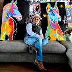 Alonso Arturo - Dobberman Schilderij, Antiek en Kunst, Ophalen of Verzenden