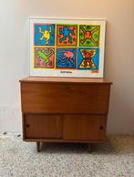 Prachtig Vintage Design Kast Schuifdeuren en Klep, Ophalen