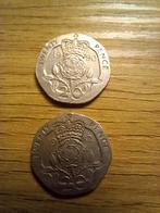 UK 20 Pence 1982 en 1990, Postzegels en Munten, Ophalen of Verzenden