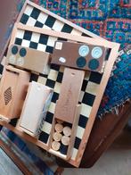 Dambord met stenen, Ophalen of Verzenden, Zo goed als nieuw