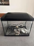 Aquarium met filterpomp, verlichting en extra vissenhuisje, Dieren en Toebehoren, Vissen | Aquaria en Toebehoren, Ophalen, Zo goed als nieuw