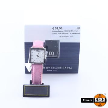 Danish Design IV20Q1248 horloge dames roze edelstaal | In ni beschikbaar voor biedingen