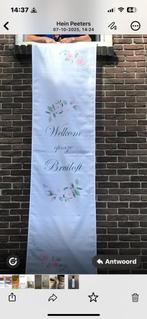 Mooie banner voor bruiloft/trouwen.., Huis en Inrichting, Ophalen of Verzenden, Zo goed als nieuw