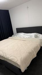 Grijze Boxspring 180x200, Huis en Inrichting, Ophalen, Gebruikt, Tweepersoons, 180 cm