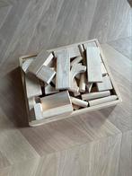 Grote houten blokkendoos, Kinderen en Baby's, Speelgoed | Houten speelgoed, Ophalen, Gebruikt