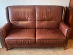 Ruime tweezitsbank cognac, Ophalen, 150 tot 200 cm, Tweepersoons, 75 tot 100 cm
