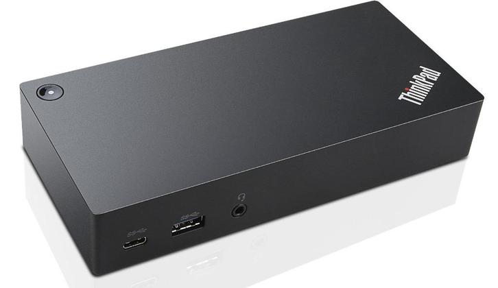 Lenovo USB‑C Dock / Dockingstation compleet (dock + voeding), Computers en Software, Dockingstations, Gebruikt, Docking station