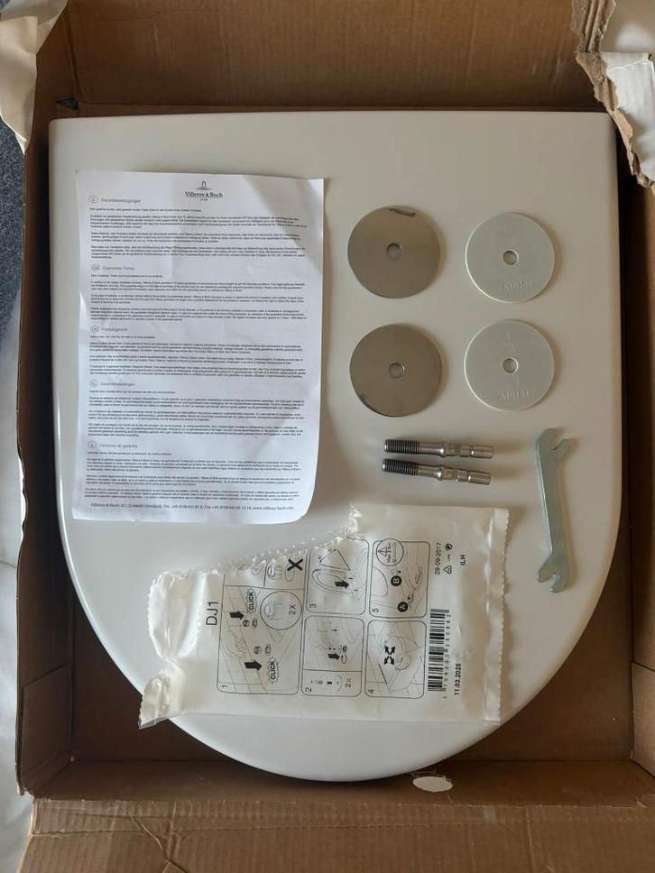 Villeroy & Boch Subway 2.0 closetzitting - quickrelease, Doe-het-zelf en Verbouw, Sanitair, Nieuw, Toilet, Ophalen of Verzenden