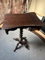 Biedermeier Bijzettafel met Gedraaide Poot, Antiek en Kunst, Ophalen