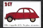 Reclame 2 CV, Citroen, Eend (auto), Verzenden, 1980 tot heden, Ongelopen, Voertuig