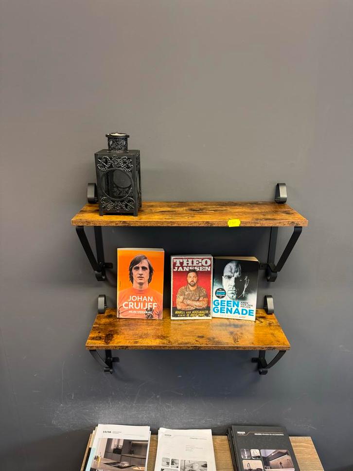Set van 2 Wandplanken, Huis en Inrichting, Woonaccessoires | Wandplanken en Boekenplanken, Zo goed als nieuw, Ophalen
