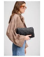 MUNTHE Foluke tas zwart leer embroid NEW-TIEN concepts Insta, Overige merken, TIEN concepts, -, Zwart