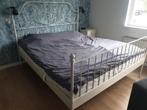 Ikea Bed 180x200 incl. lattenbodem, Huis en Inrichting, Ophalen, Gebruikt, Wit, Tweepersoons
