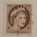 1 Cent 1954 Canada Queen Elizabeth, Ophalen of Verzenden, Griekenland, Gestempeld