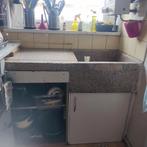 Retro Rotterdams keukenblok jaren 60 168 x 50 cm, Ophalen, Gebruikt, 150 tot 200 cm, Minder dan 100 cm