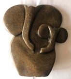 Abstract serpentijn beeld Olifant met jong h15 cm, Ophalen of Verzenden