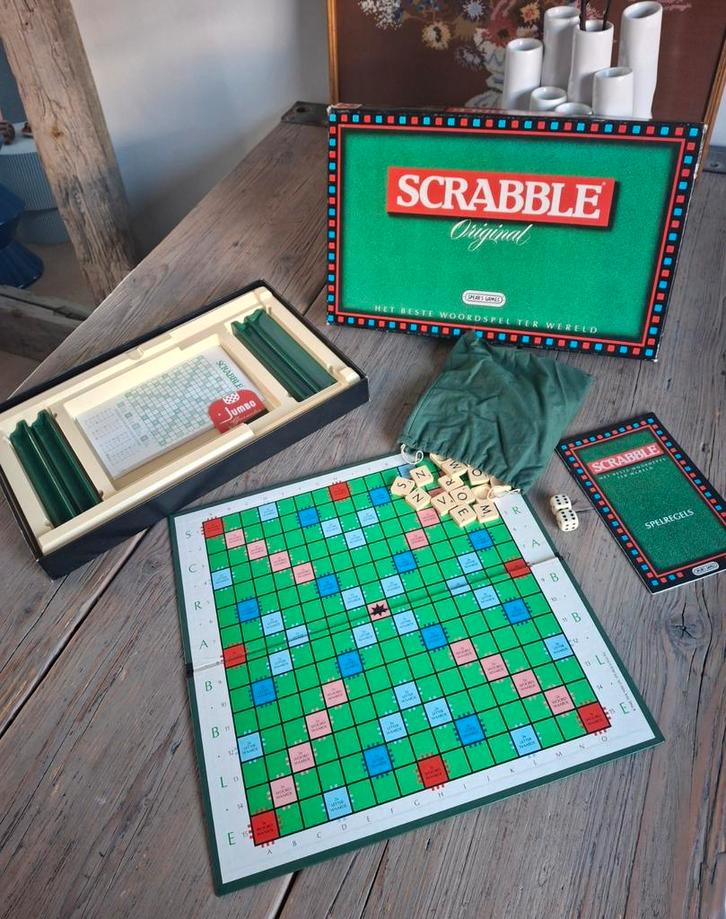 Scrabble Original gezelschapsspel, Hobby en Vrije tijd, Gezelschapsspellen | Bordspellen, Zo goed als nieuw, Ophalen of Verzenden