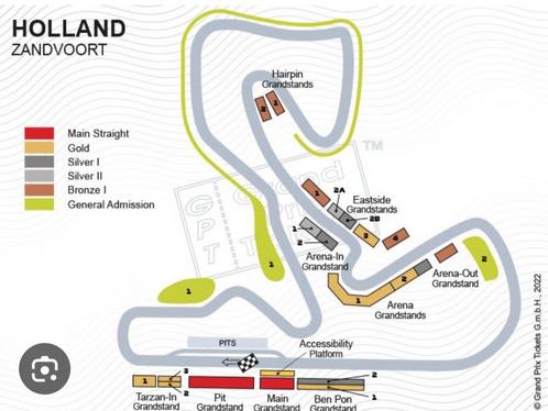 6 Pit Grandstand tickets F1 Zandvoort vrij/za/zon Formule 1, Tickets en Kaartjes, Evenementen en Festivals