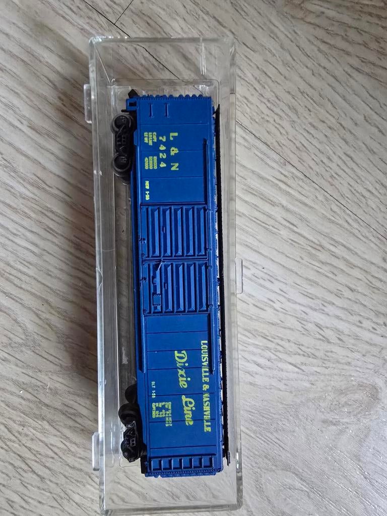 Blauwe L&N Dixie Line Wagon N spoor, Overige merken, Gelijkstroom of Wisselstroom, Wagon, Ophalen of Verzenden