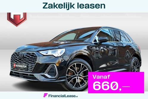 Audi Q3 45 TFSI e S edition Achteruitrijcamera, Trekhaak, Auto's, Audi, Bedrijf, Lease, Financial lease, Q3, ABS, Achteruitrijcamera