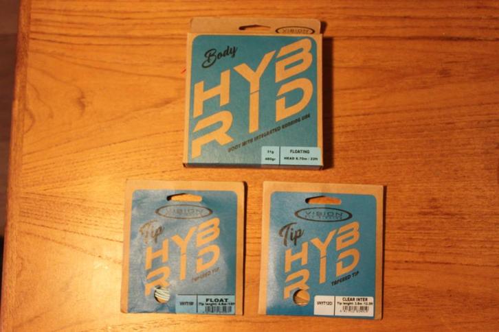 dubbelhandige Scandi lijn incl. twee tips, Watersport en Boten, Hengelsport | Vliegvissen, Zo goed als nieuw, Vislijn, Ophalen of Verzenden