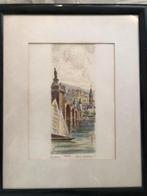 Aquarel van Heidelberg, Ophalen of Verzenden