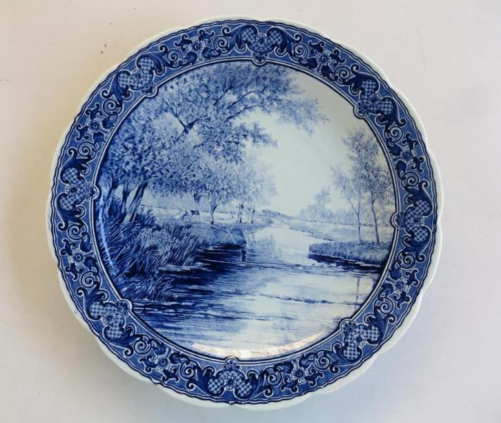 Royal Sphinx Maastricht Delfst Blauw bord 31cm, Antiek en Kunst, Antiek | Wandborden en Tegels, Ophalen of Verzenden