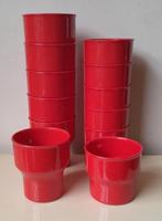 Vintage Mepal bekers servies delen rood, Ophalen of Verzenden, Gebruikt