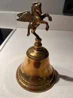 Messing handbel Pegasus figuur, Antiek en Kunst, Antiek | Koper en Brons, Ophalen